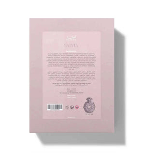 عطر سالفيا 90 مل بزجاجة فضية مزخرفة وغطاء أنيق flowerna